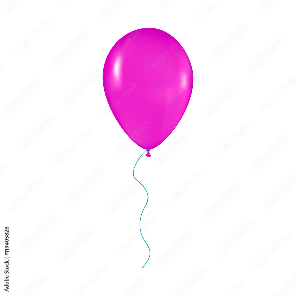 purple shiny balloon with ribbon purple shiny balloon with ribbon