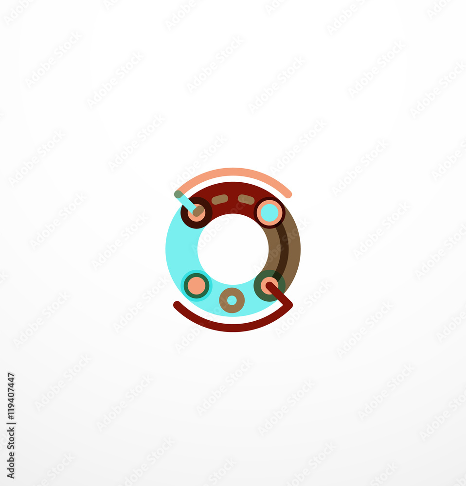 Obraz premium Vector letter logo