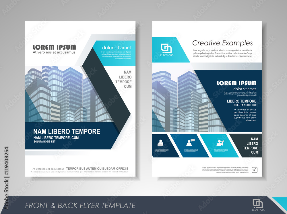 Naklejka premium Brochure Design Template