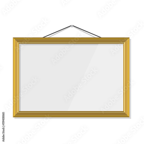 Gold frame vector