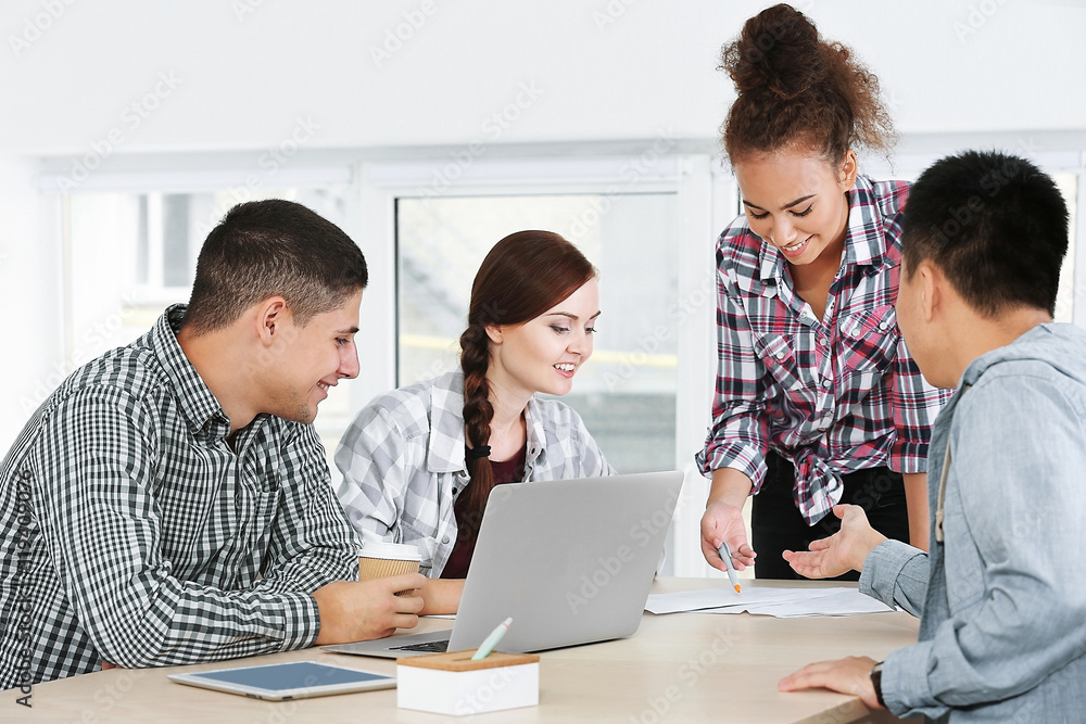 Group of people working in office Group of people working in office