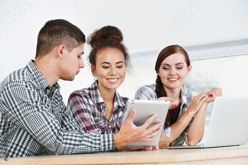 Group of people working in ...
