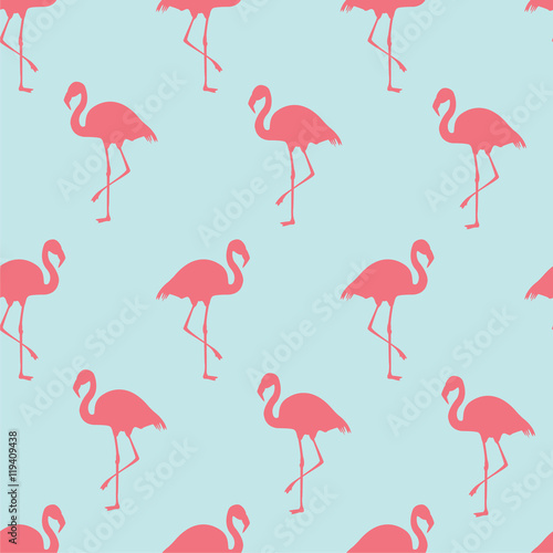 Flamingo seamless pattern