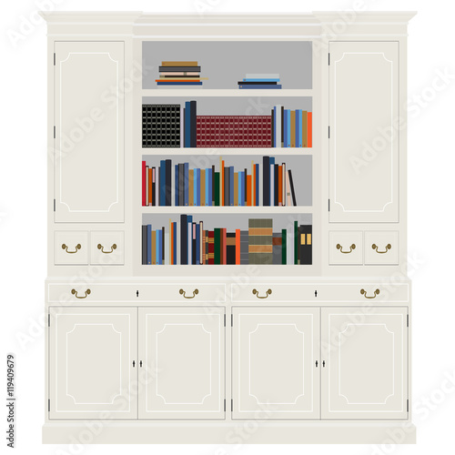 White vintage cabinet