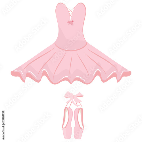 Ballet dress and pointes