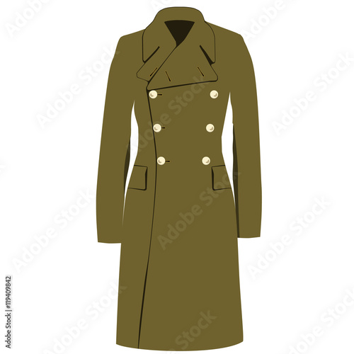 Military winter coat