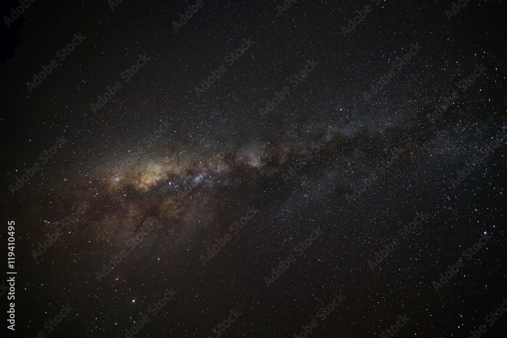 Milky way galaxy with stars and space dust in the universe, Long Milky way galaxy with stars and space dust in the universe, Long