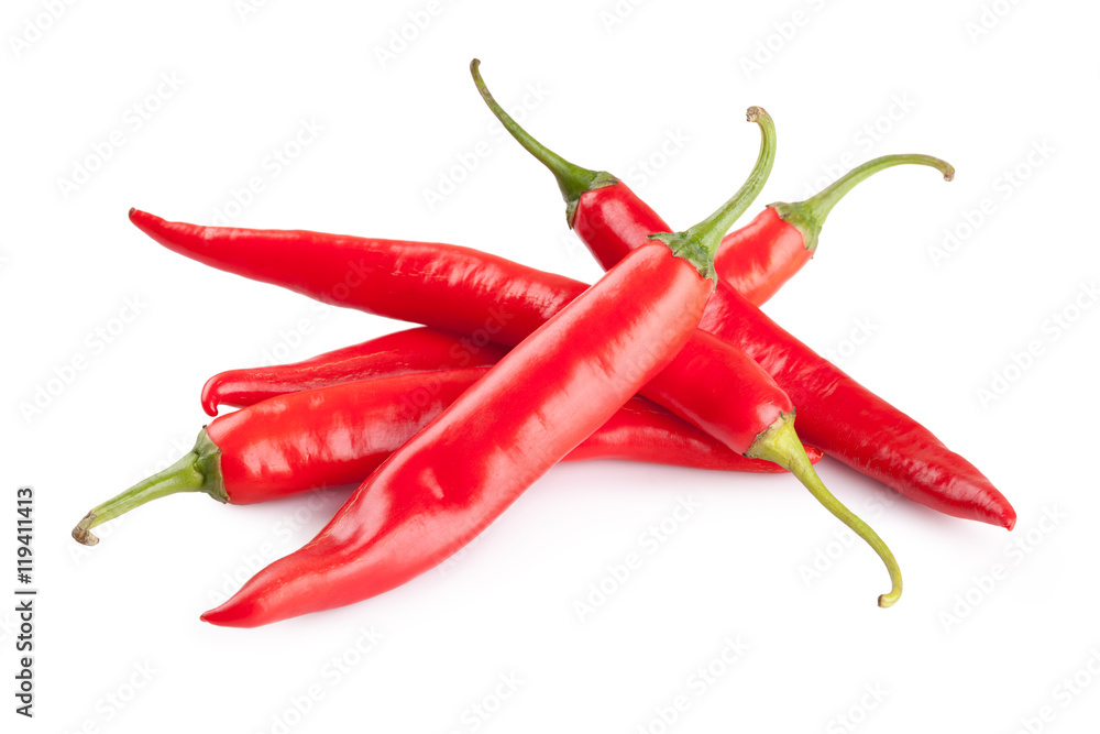 red chili or chilli cayenne pepper isolated on white background red chili or chilli cayenne pepper isolated on white background
