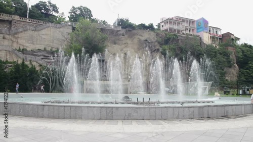 The Fountain in the Center of Tbilisi, Georgia. photo