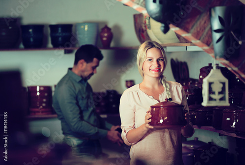 two artisans having ceramics