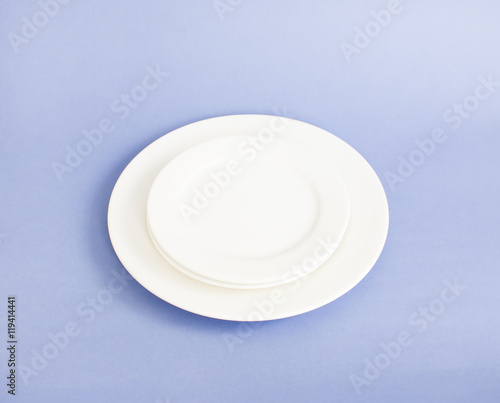 Blank white plate