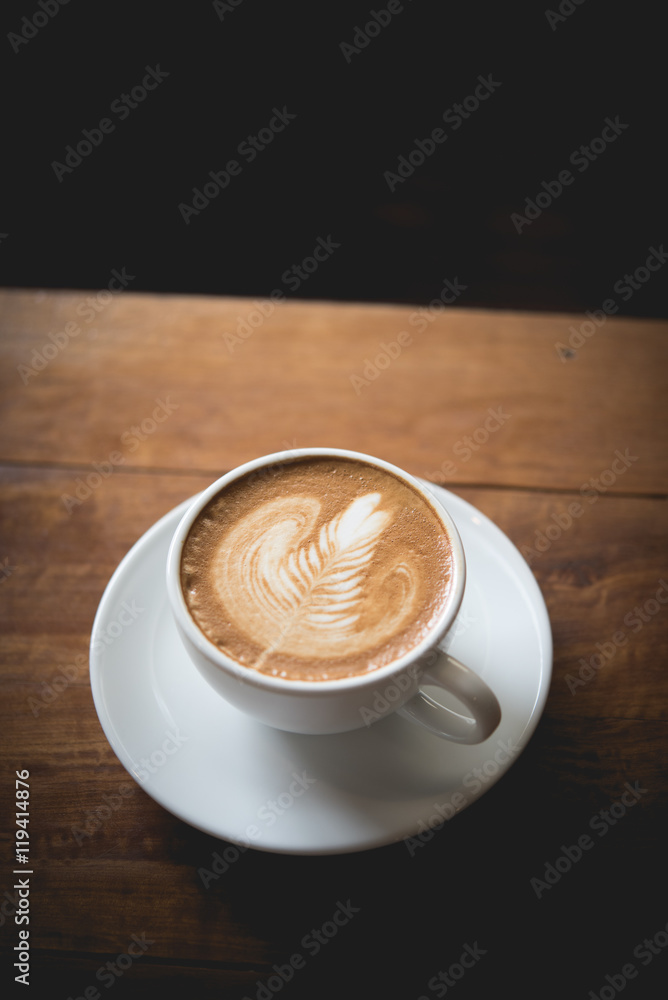 coffee latte art in coffee shop cafe coffee latte art in coffee shop cafe