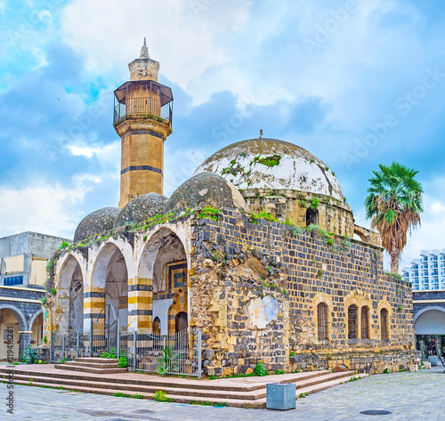 Fototapeta The abandoned Great Al-Omari Mosque in Tiberias