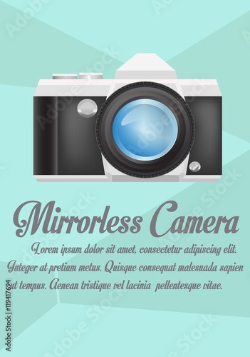 Vector - Mirrorless camera with realistic lens