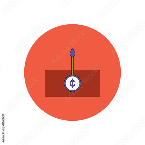 Vector illustration in flat design of currency rate