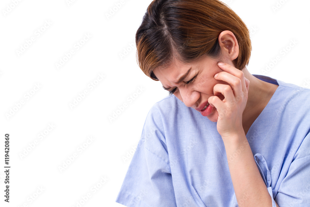 woman suffering from toothache, tooth decay or sensitivity woman suffering from toothache, tooth decay or sensitivity