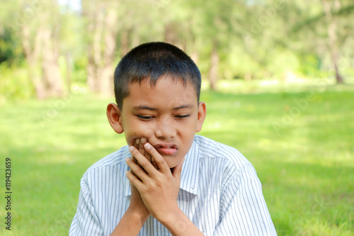 boy in the park.