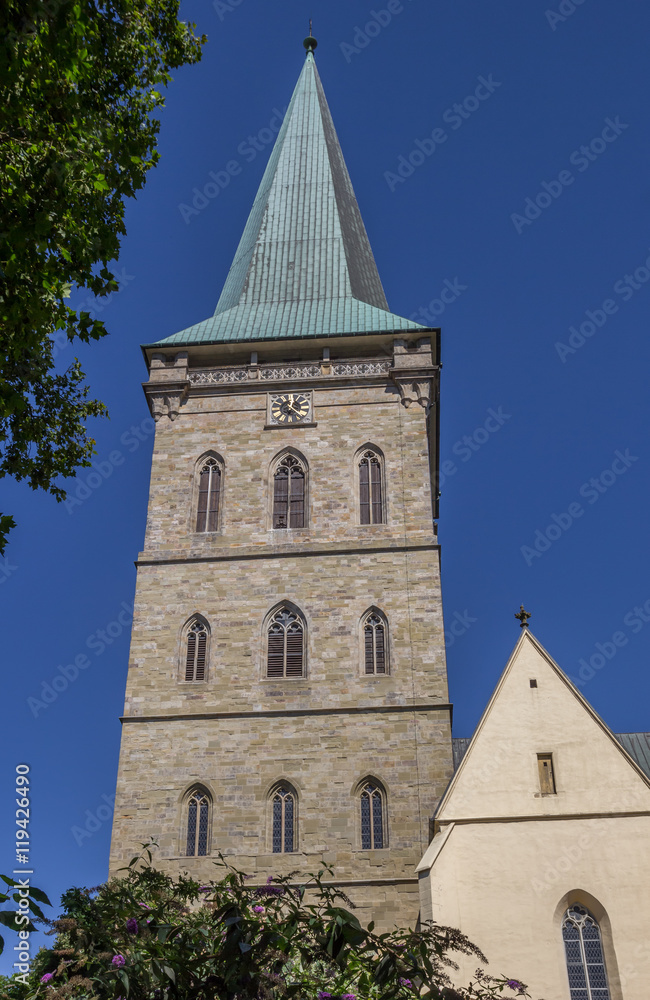 Tower of the St. Katharinen church in Osnabruck