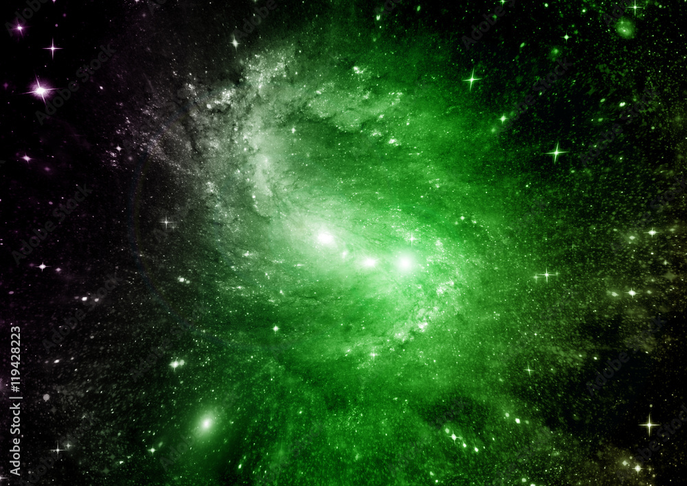 galaxy in a free space galaxy in a free space
