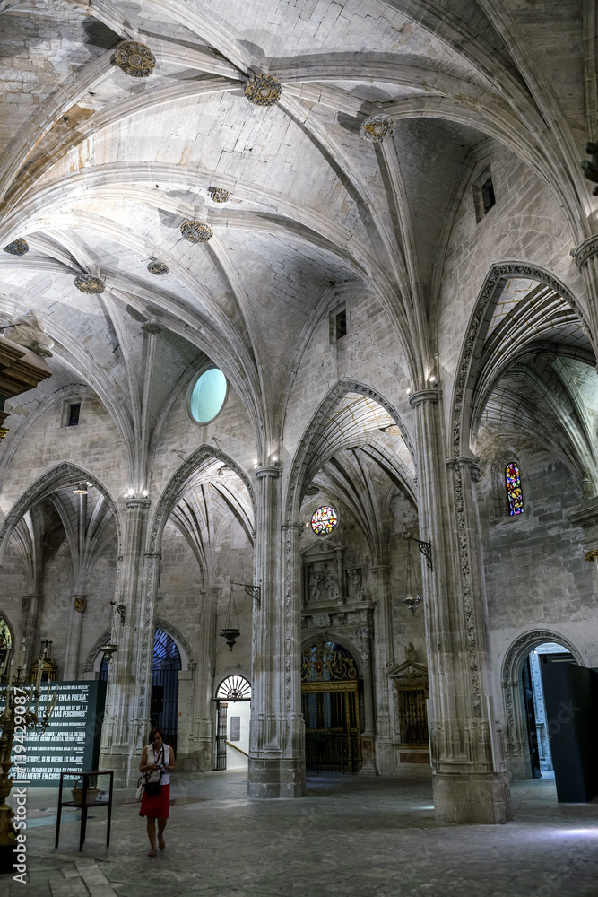 Detail of vault of Cathedral of Our Lady of Grace and Saint Julian, Cuenca, Spain