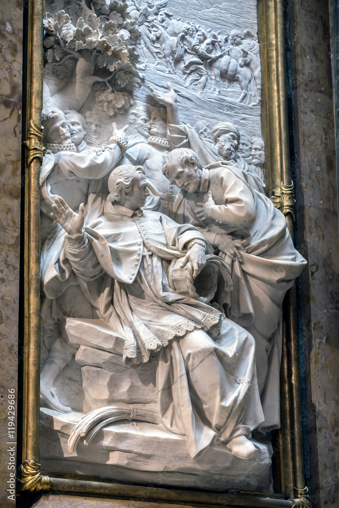 Obraz premium Inside of the Cathedral of basin, Chapel new of San Julian, Cuenca, Spain
