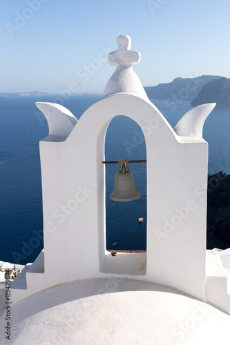 Santorini Island - bell to the Mediterranean sea