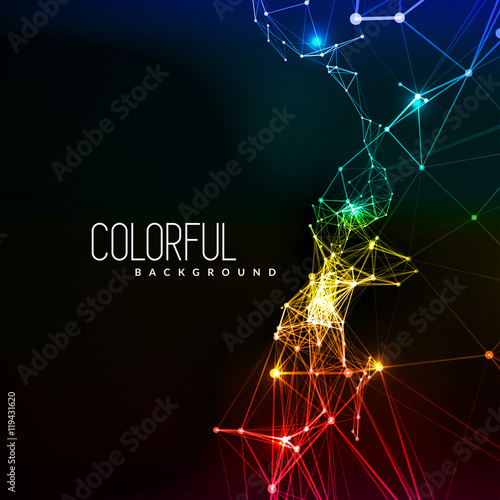 Abstract network connection background