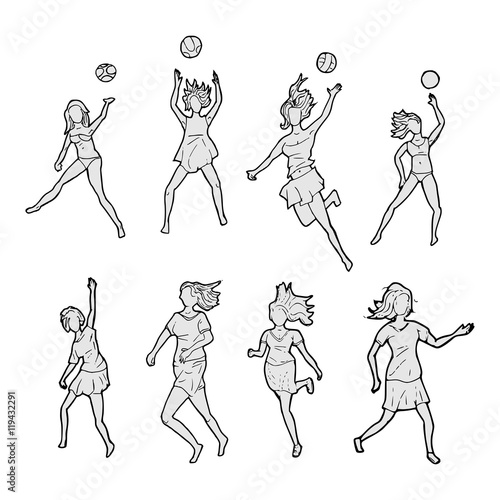 Volleybal actie