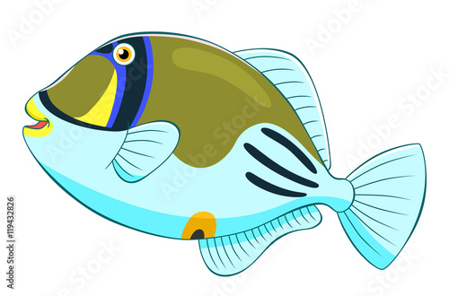 Cartoon picasso triggerfish