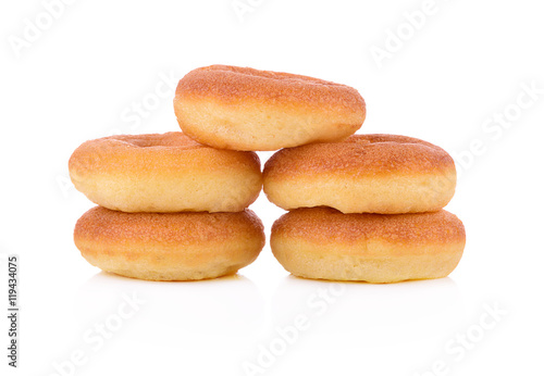 Donut isolated on white background.