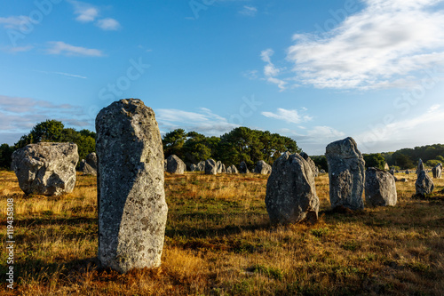 The alignments of Carnac, stone age, France