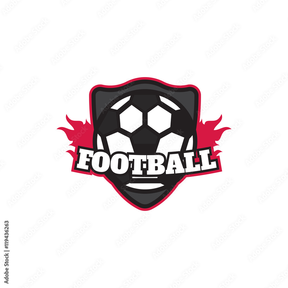 Obraz premium Soccer Football Badge Logo Design Template