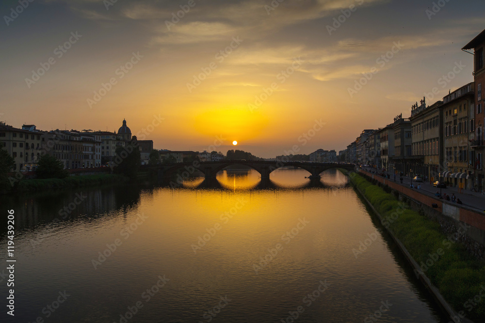 Arno River and Ponte Vecchio in Florence