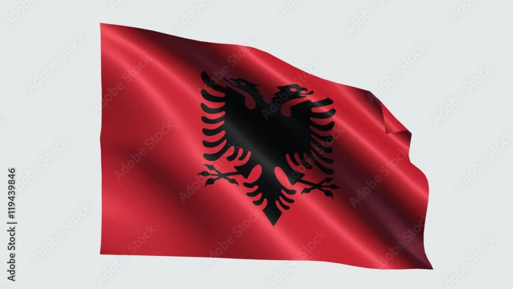 Albania flag with transparent background Albania flag with transparent background