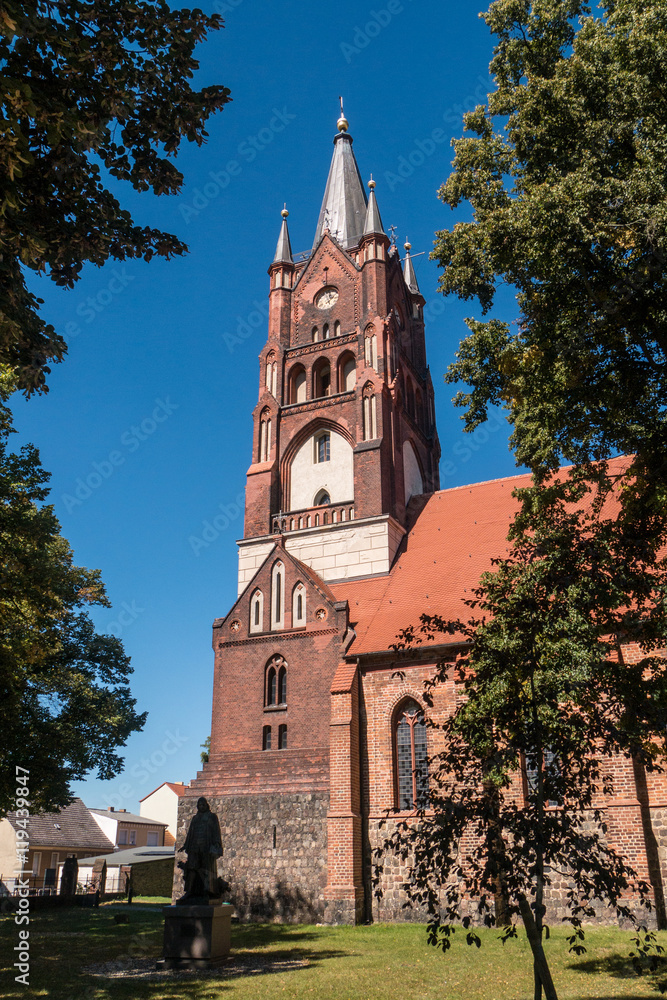 Kirchturm der Moritzkirche in Mittenwalde - St. Moritz - Brandenburg