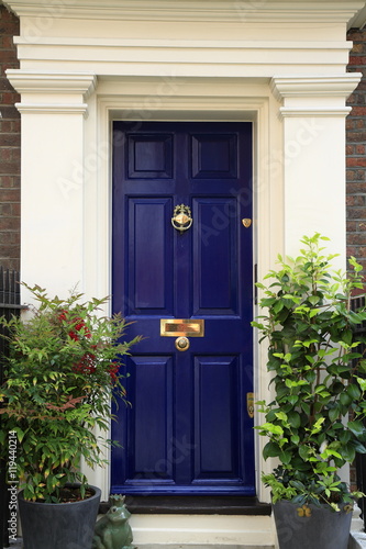 Luxury wooden door to apartment