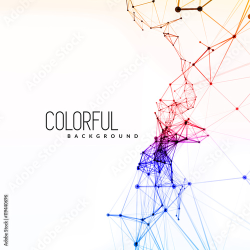 Abstract network connection background