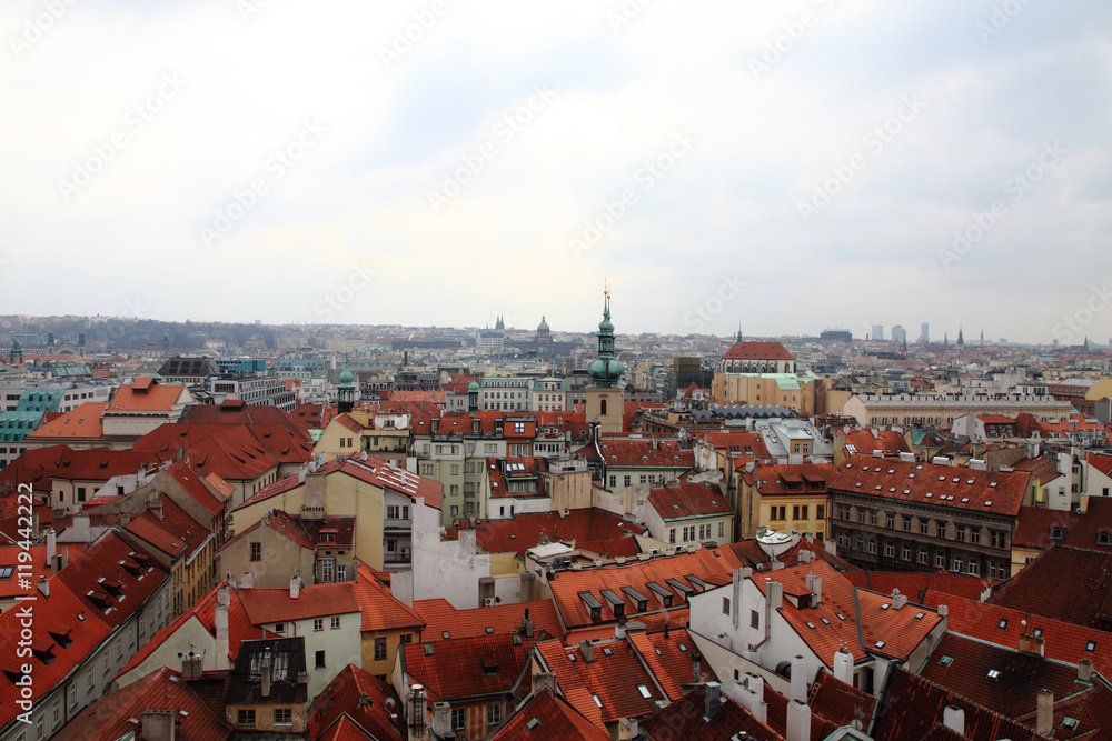 Fototapeta premium Prague castle from town hall