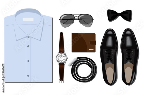 set of men's accessories