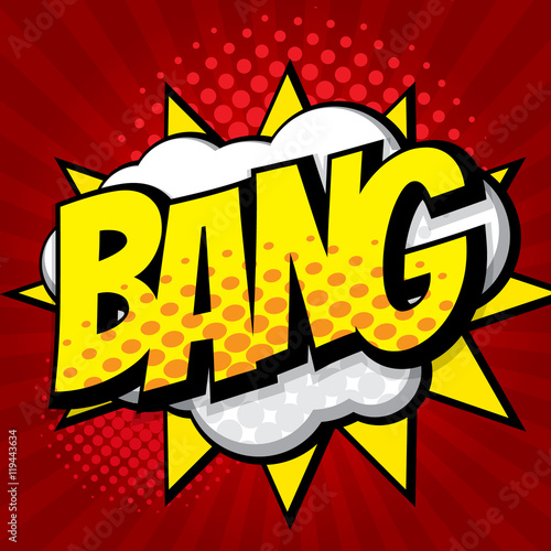 bang pop art, comic book background
