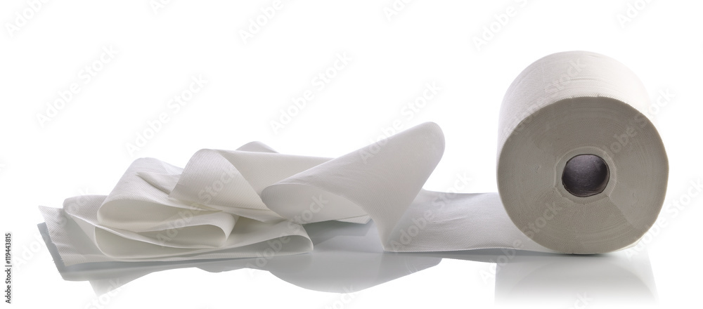 Fototapeta Ręcznik papierowy na białym tle