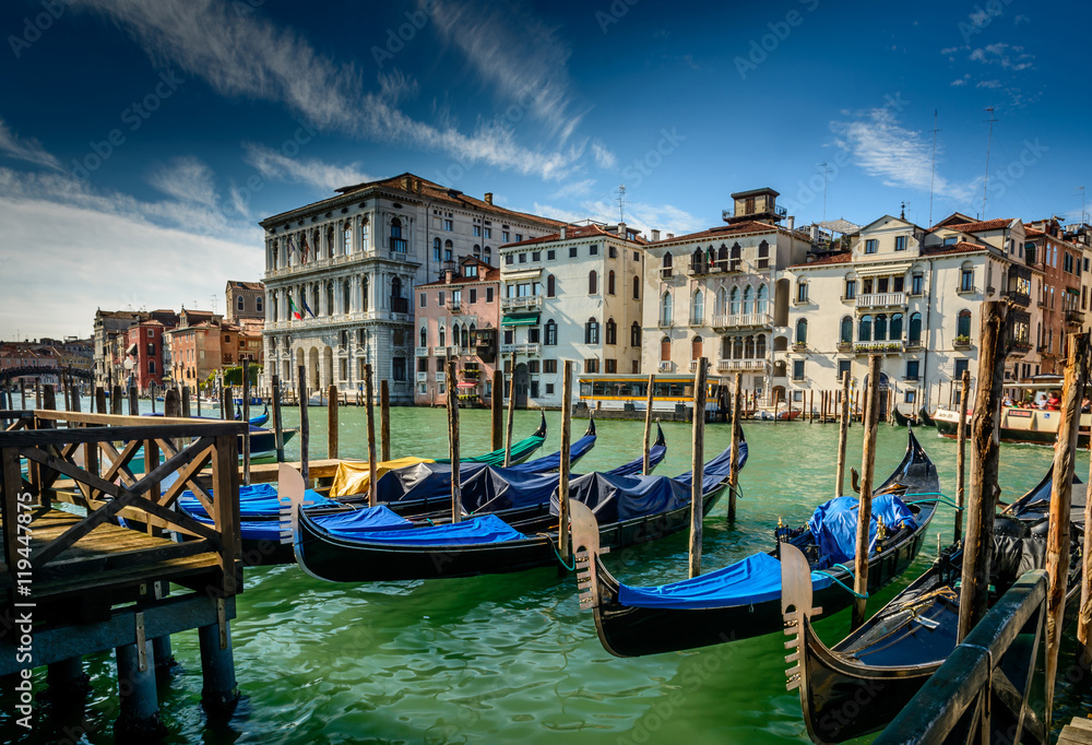 Gondolas in Venice