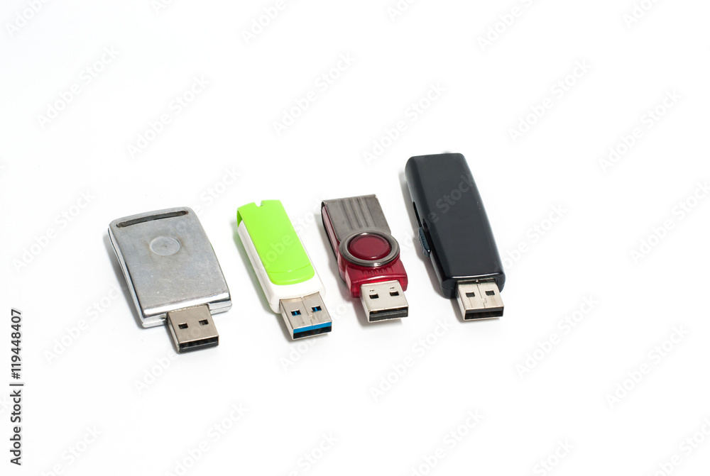 Usb flash drive on white background. Usb flash drive on white background.
