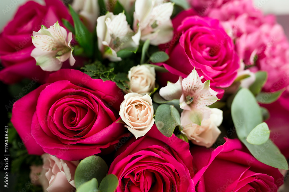 Fototapeta premium Pink roses blossom