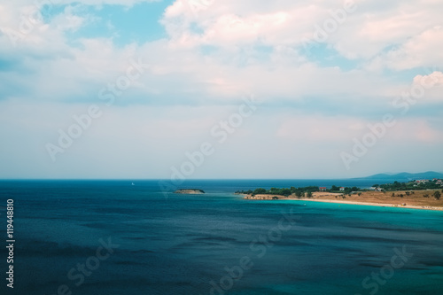 Beautiful sea landscape on Chalkidiki isle in Greece © Creaturart