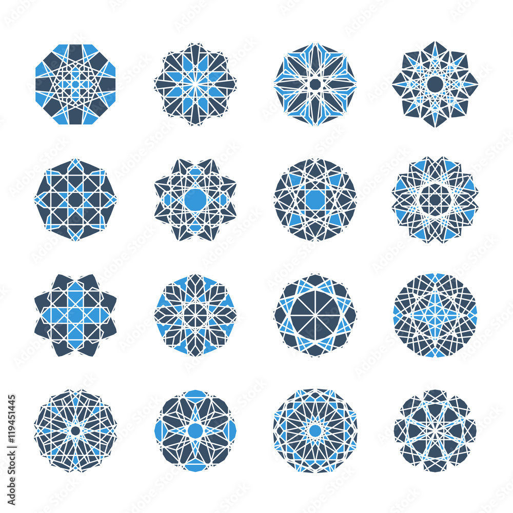 Vector geometric symbols Vector geometric symbols
