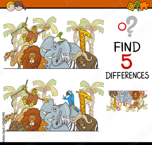 differences activity for kids