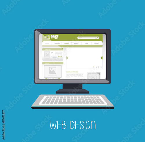 web design online media icon