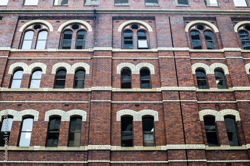 Detail of brick building.