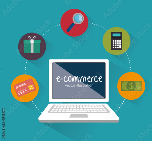 web shopping ecommerce online icon